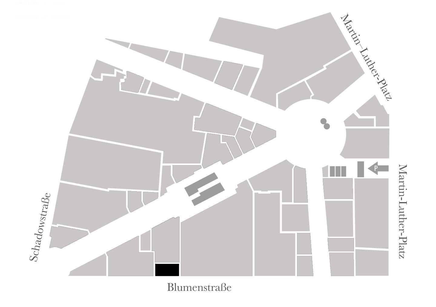 The barbershop Asian Hairshop is located on the ground floor - Schadow Arkaden site plan