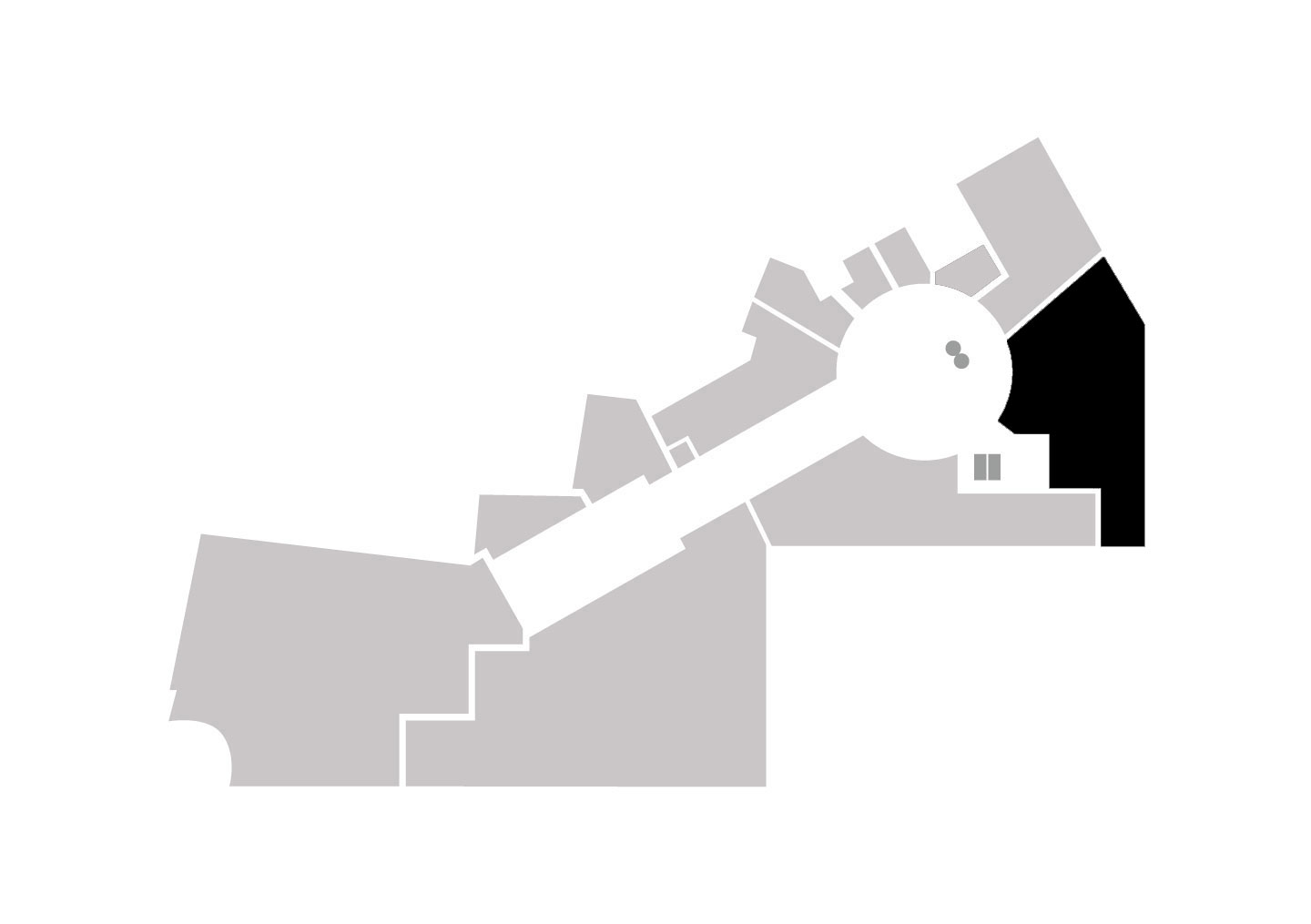 DM is located on the 1st floor - Site plan of the Schadow Arkaden