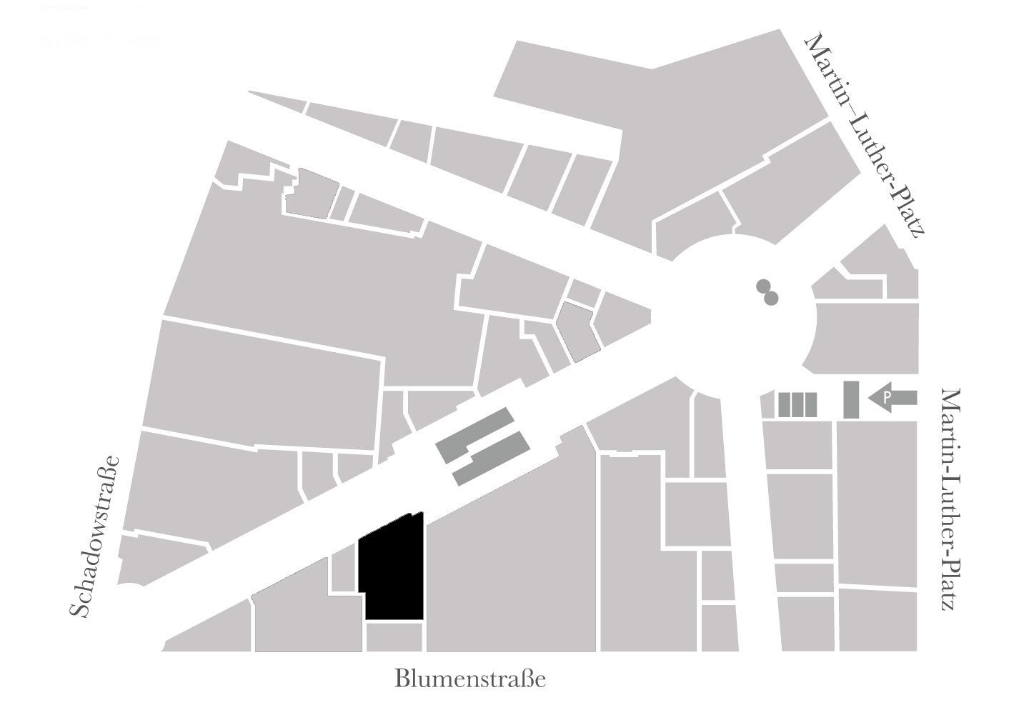 Falke is located on the ground floor - Schadow Arkaden site plan