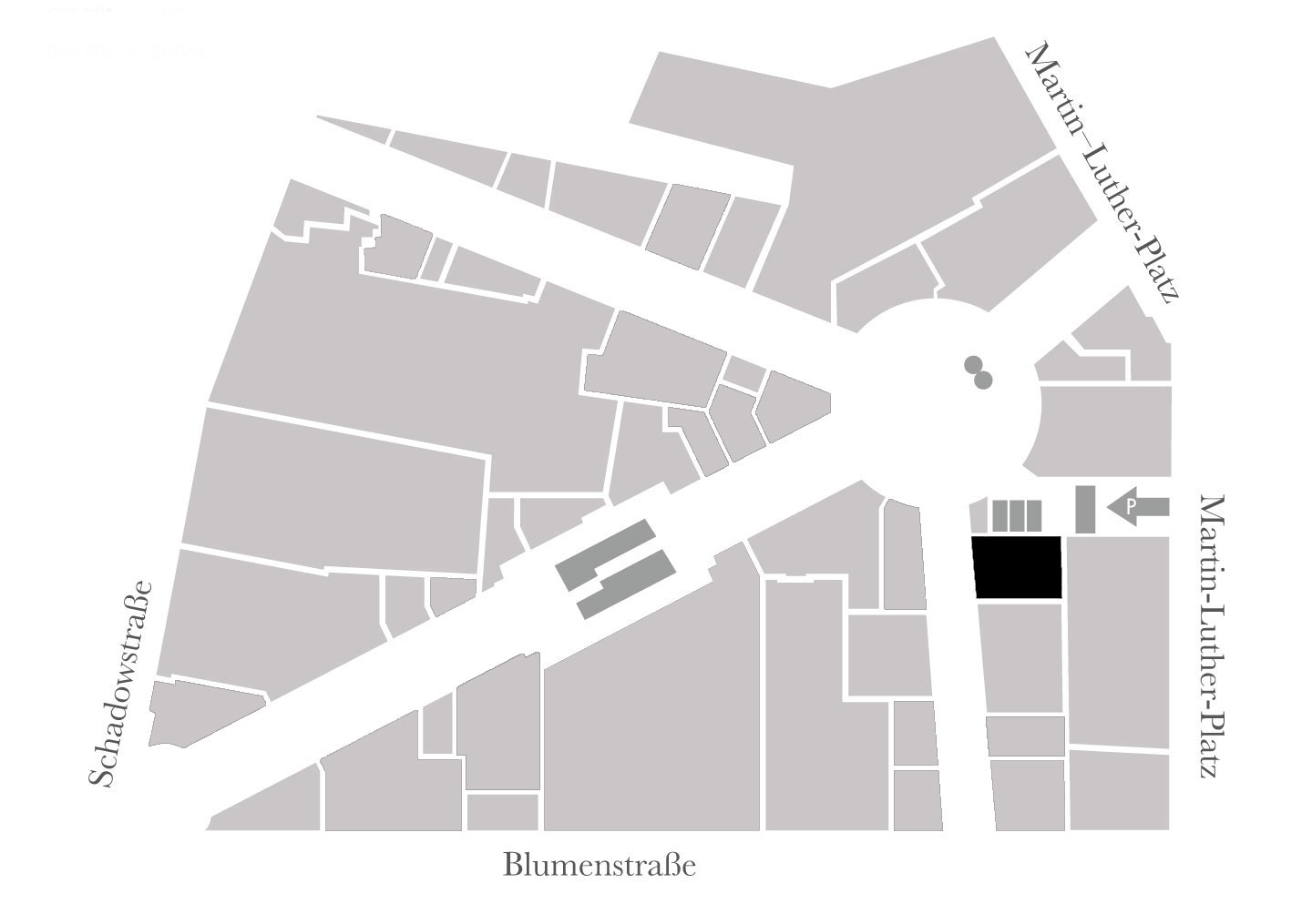 Fiori Blumenstylisten is located on the ground floor - Schadow Arkaden site plan