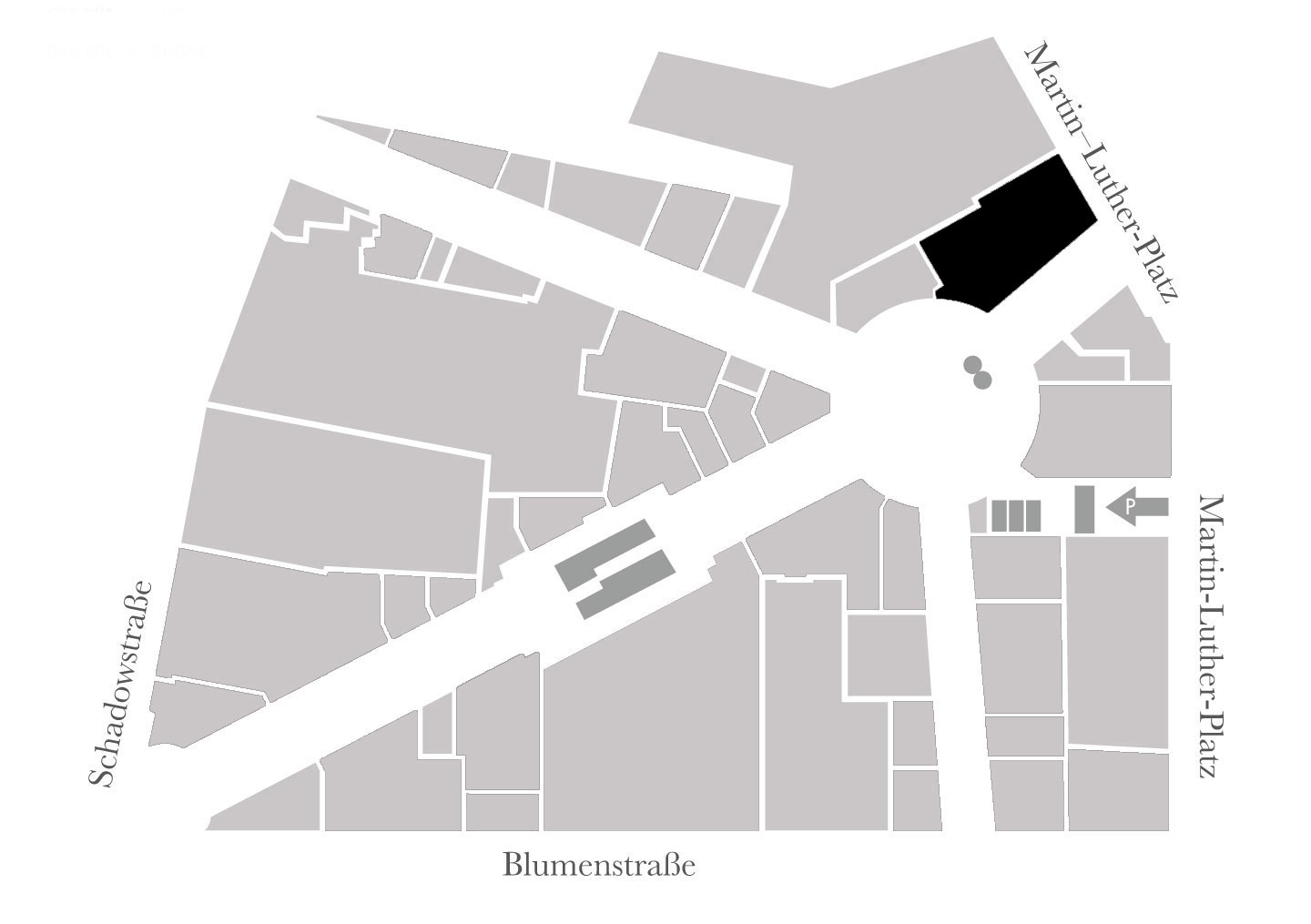 La Borsa is located on the ground floor - Schadow Arkaden site plan