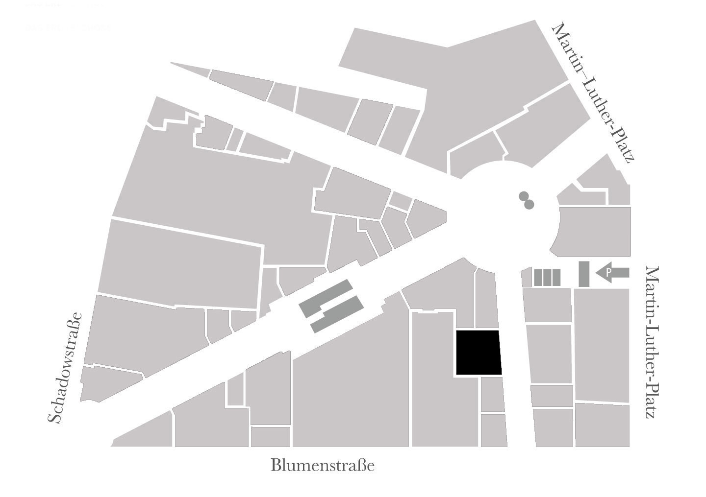 Miss Edwards is located on the ground floor - Schadow Arkaden site plan