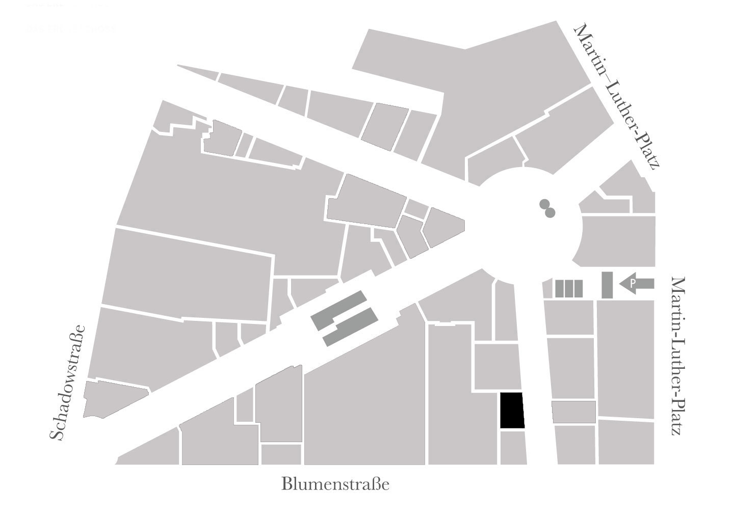 Sovrano is located on the ground floor - Schadow Arkaden site plan