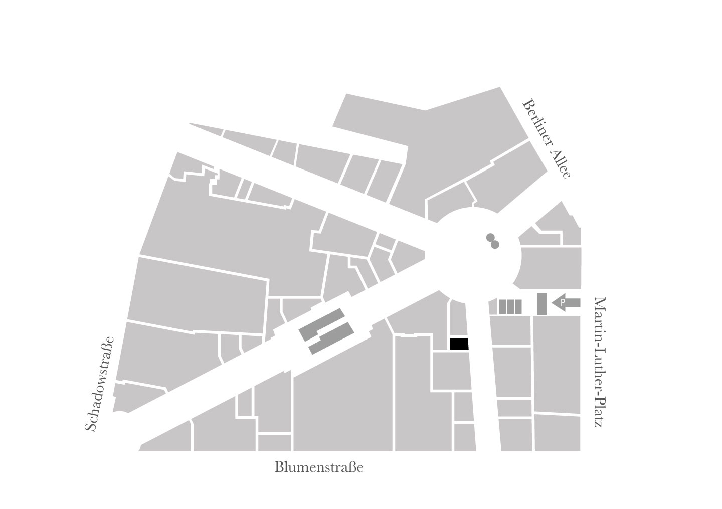 Oehme Brot und Kuchen is located on the ground floor - Schadow Arkaden site plan