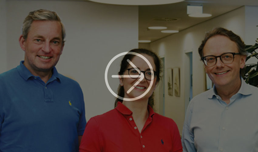 Portrait picture of Dr. Christian Helmes, Dr. Silke Ganzera and Prof. Dr. med. Ingo Alldinger