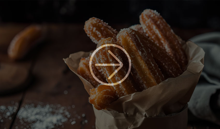 Presentation of a bag of churros - Frankie's Churros